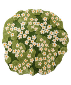 Alternative view of Tapis Daisy à Tissage Relief – 120 x 125 cm