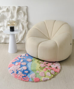 Tapis Alexis à Tissage Relief – 100 x 100 cm